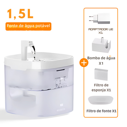 Bebedouro com Filtro Pet - Bebedouro para Gatos - Fonte de Água com Filtro Bebedouro