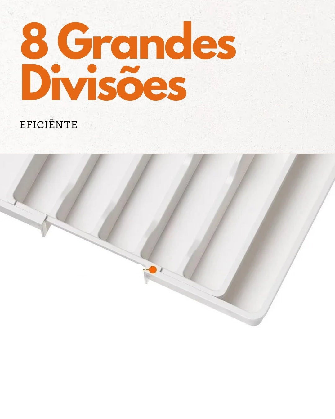 Divisor de Talher Ajustável para Gaveta de Cozinha | Organização e Higiene | Frete Grátis