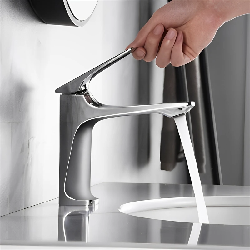 Torneira de Banheiro Água Quente/Fria - Só Água Fria - Dual Premium Design Moderno - Fácil Instalação e Durabilidade Excepcional - Frete Grátis